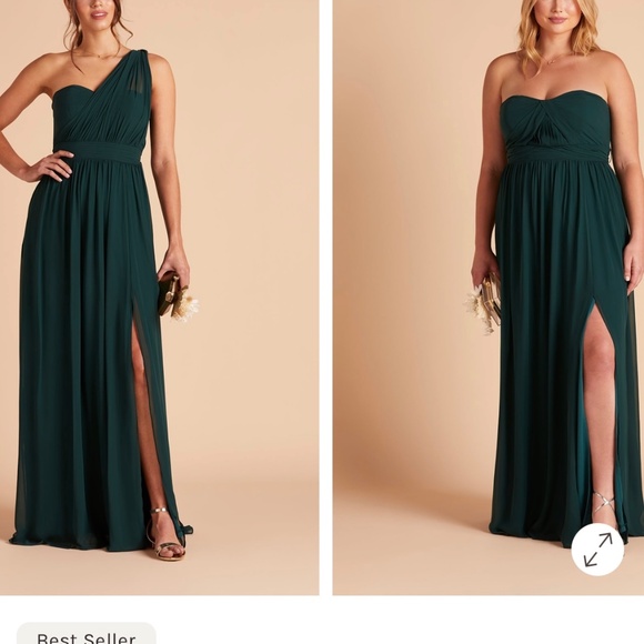 Birdey Grey 2X Bridesmaid Dress - Picture 4 of 5